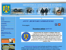 Tablet Screenshot of jandarmeriaalba.ro